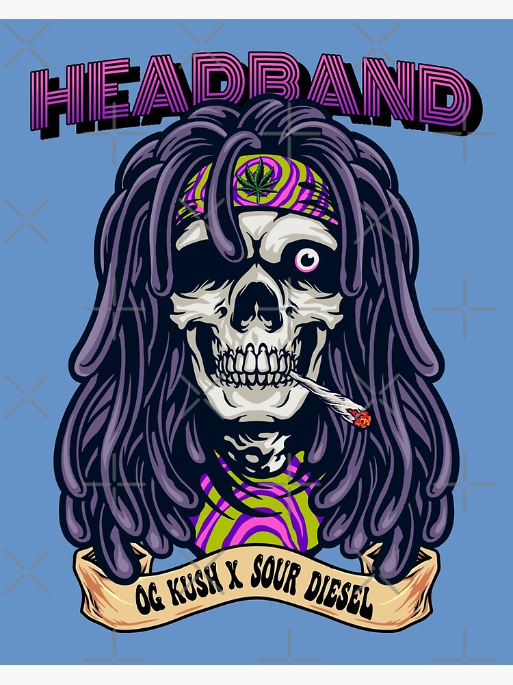 Headband OG Kush X Sour Diesel Cannabis Weed Marijuana Strain