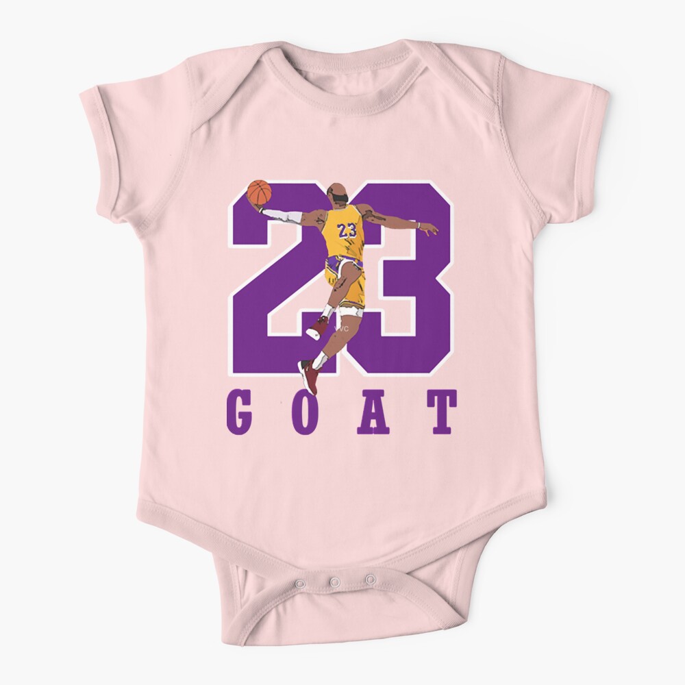 LeBron James The GOAT (Lakers #6) Baby One-Piece for Sale by
