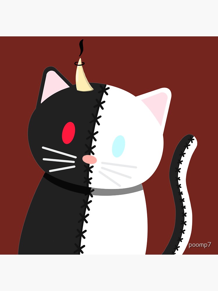 The Half Demon Cat Sticker For Sale By Poomp7 Redbubble the-half-demon-cat-sticker-for-sale-by-poomp7-redbubble