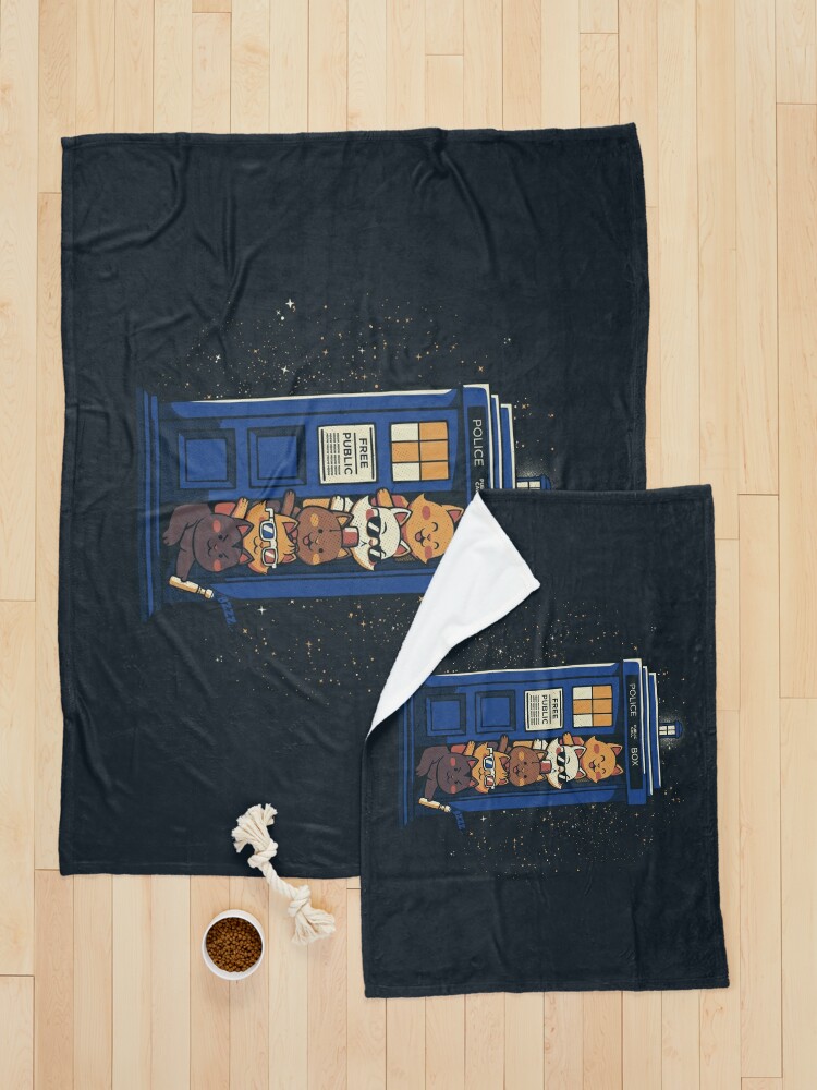 Alternate view of Time Travel Cats by Tobe Fonseca Pet Blanket