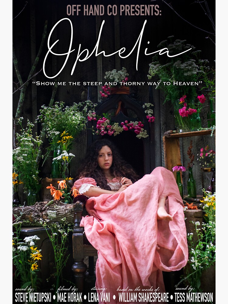 Thumbnail 3 of 3, Sticker, Ophelia Poster designed and sold by offhandco.