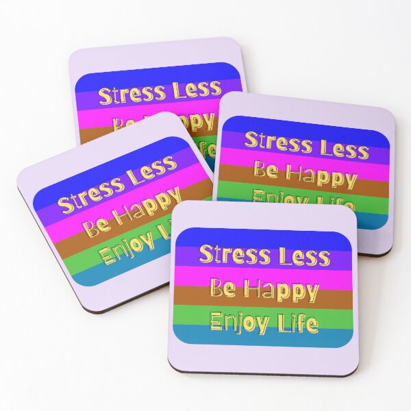 Item preview, Stress Less  Be Happy Enjoy Life LGBTQ+ designed and sold by TheRightHonMP.