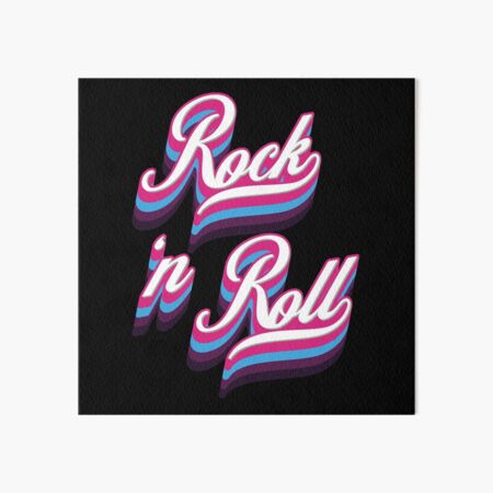 Artikel-Vorschau von Rock 'n Roll - Retro-Vintage-Typografie der 80er Jahre, designt und verkauft von Whimsical  Thinker.