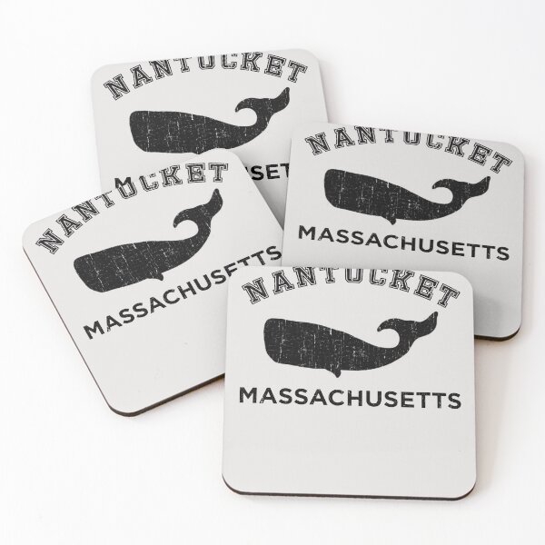 Item preview, Nantucket Massachusetts Whale Silhouette Vintage designed and sold by funnytshirtemp.