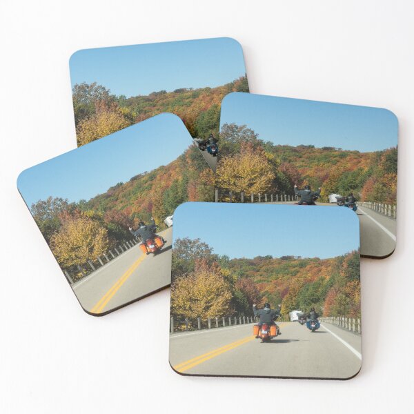 Item preview, Joyful Autumn Ride - Bikers Know the Best Roads designed and sold by Georgia Mizuleva.