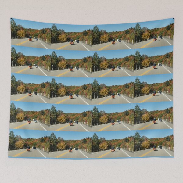 Item preview, Joyful Autumn Ride - Bikers Know the Best Roads designed and sold by Georgia Mizuleva.