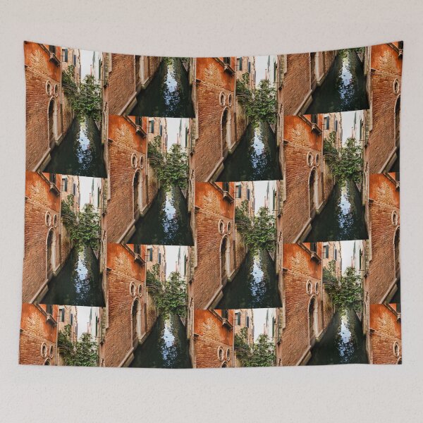 Item preview, Impressions Of Venice - Small Canal Hugged by a Fig Tree designed and sold by Georgia Mizuleva.