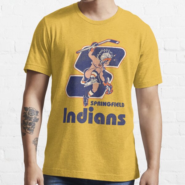 Springfield-Indians-Retro-Defunct-Ice-Hockey Active T-Shirt for