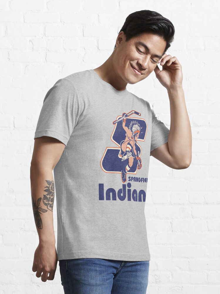 Springfield-Indians-Retro-Defunct-Ice-Hockey Active T-Shirt for