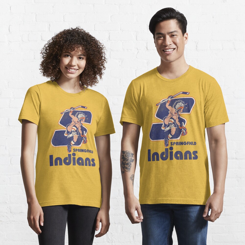 Springfield-Indians-Retro-Defunct-Ice-Hockey Active T-Shirt for