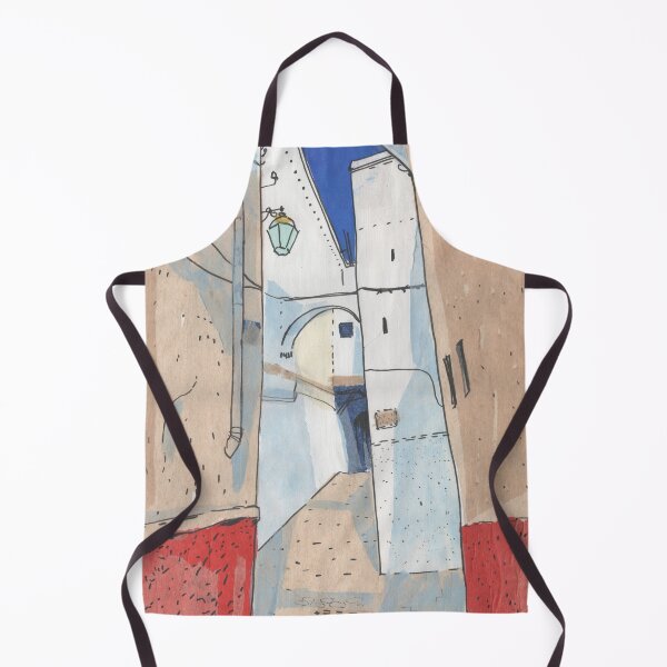 Item preview, Somewhere in Morocco, Paper Collage, Old Town Street Sketch designed and sold by Julia Khoroshikh.