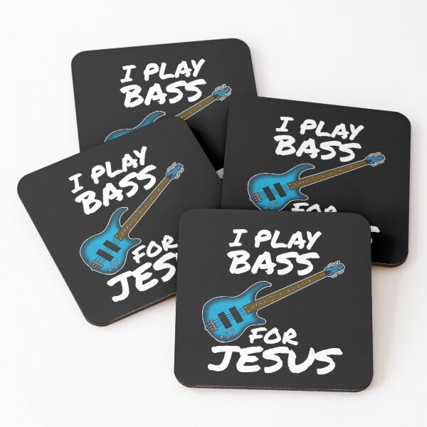 Artikelvorschau, Ich spiele Bass für Jesus, Bassist, Kirchenmusiker entworfen und verkauft von doodlerob.
