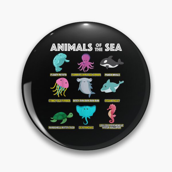 Item preview, Animals Of The World Sea Creatures Funny Ocean Humor Meme designed and sold by AgnesGeller.