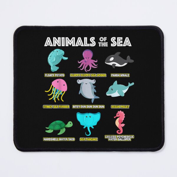 Item preview, Animals Of The World Sea Creatures Funny Ocean Humor Meme designed and sold by AgnesGeller.