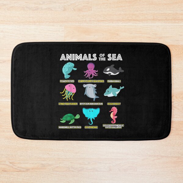 Item preview, Animals Of The World Sea Creatures Funny Ocean Humor Meme designed and sold by AgnesGeller.