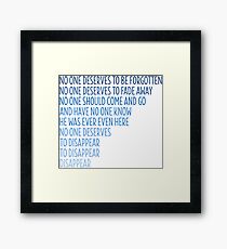 Dear Evan Hansen: Disappear Framed Print