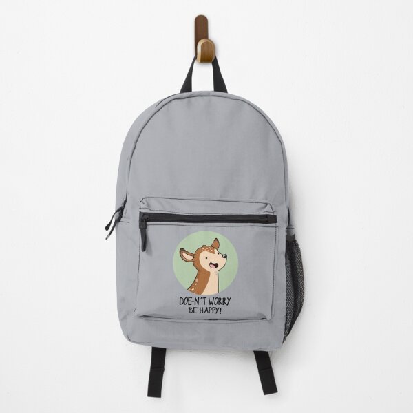 Item preview, Doe-nt Worry Be Happy Funny Deer Puns designed and sold by punnybone.