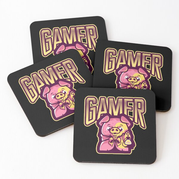 Item preview, Gamer with Adventurous Mini Pig designed and sold by PRIVARSHU.