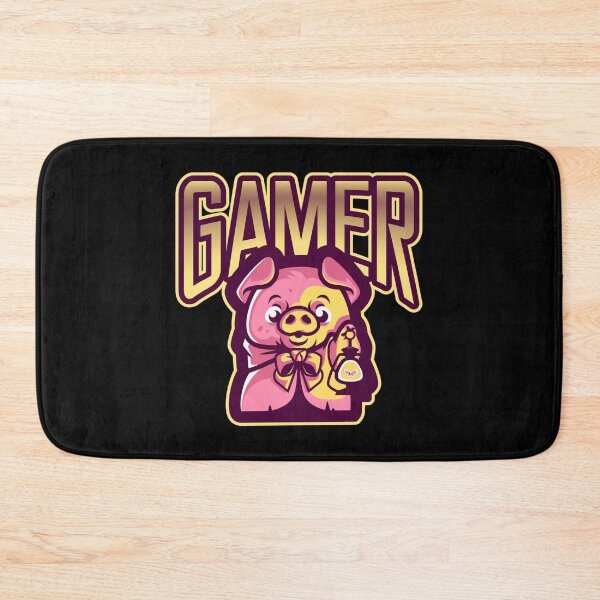 Item preview, Gamer with Adventurous Mini Pig designed and sold by PRIVARSHU.