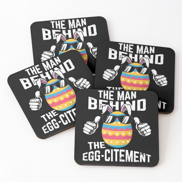 Item preview, The Man Behind The Egg-citement Easter Pregnancy Announcement designed and sold by mejeoshop.