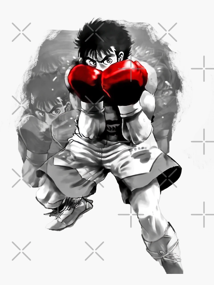 Hajime no Ippo, Ippo, boxing, manga, simple background, black background,  anime boys, minimalism, boxing gloves, sweat