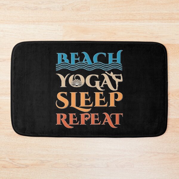 Item preview, Beach yoga sleep repeat - Yoga funny quotes for summer yoga - International yoga day designed and sold by Alice-Elgawi.