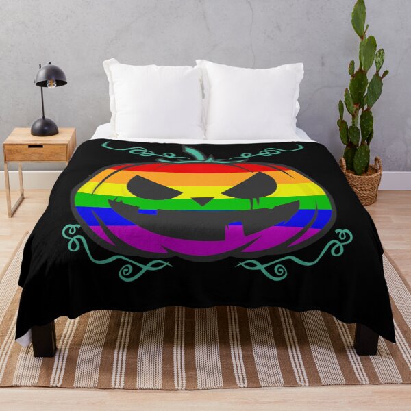 Item preview, Funny LGBT Gay Pride Halloween Rainbow Flag Scary Pumpkin designed and sold by Mariaxjulio.