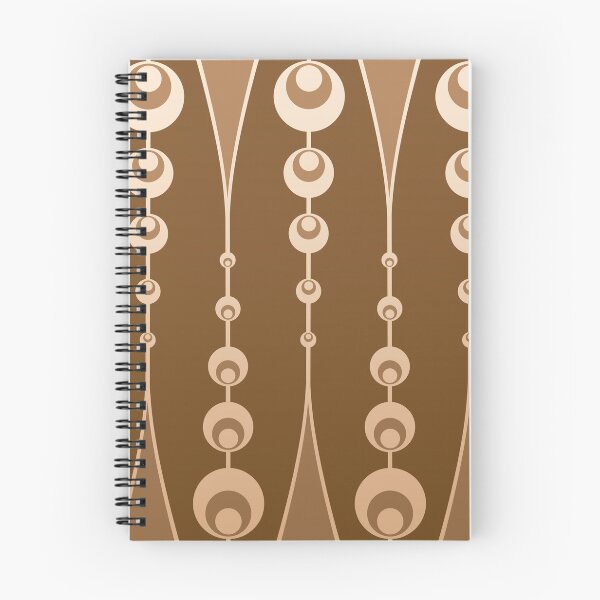 Item preview, Brown abstract design of circles designed and sold by MinEkkoArt.