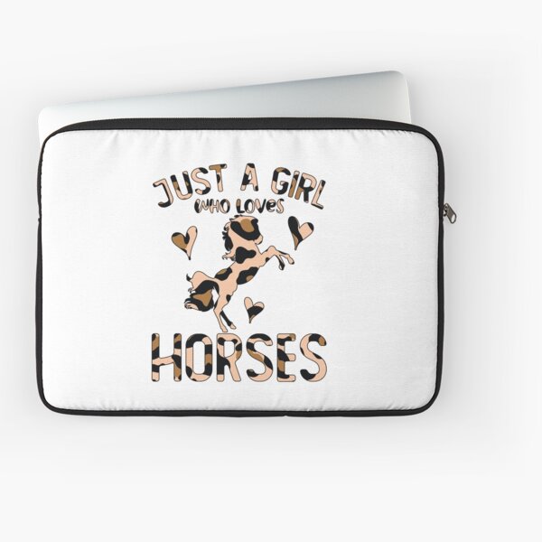 Aperçu de l'œuvre Léopard Juste une fille qui aime les chevaux Cute Horse Girl créée et vendue par clothesy7.