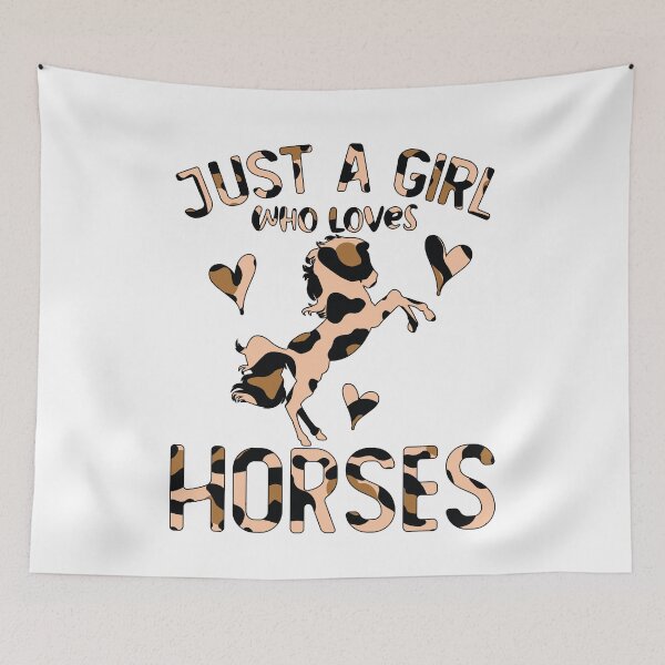 Item preview, Leopard Just a Girl who Loves Horses Cute Horse Girl designed and sold by clothesy7.
