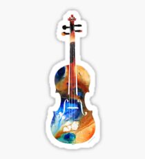 Colorful Violin Sticker