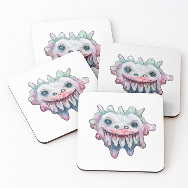 Item preview, Funny Watercolor Happy Cute Monster  designed and sold by pixelista.