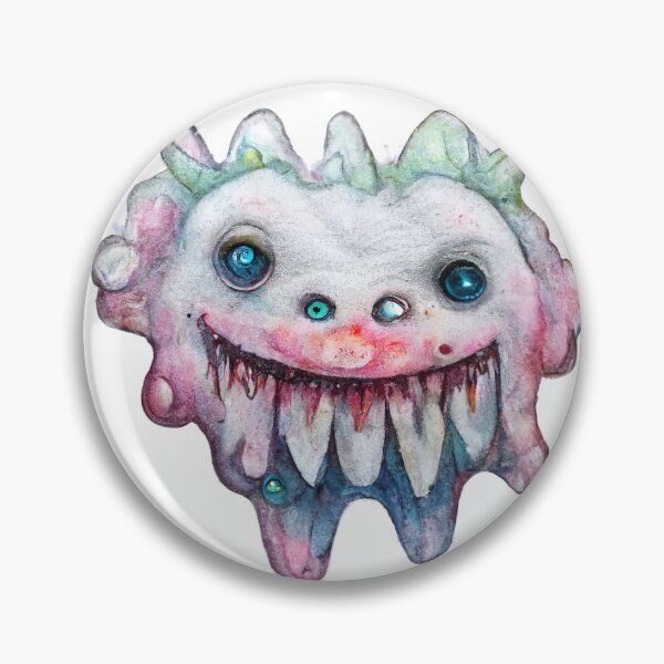 Item preview, Funny Watercolor Happy Cute Monster  designed and sold by pixelista.