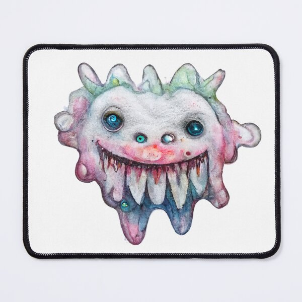 Item preview, Funny Watercolor Happy Cute Monster  designed and sold by pixelista.