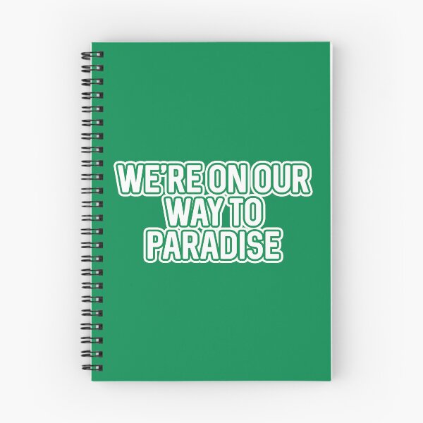 Item preview, WE'RE ON OUR WAY TO PARADISE, Glasgow Celtic Football Club White And Green  Layered Text Design designed and sold by MacPean.