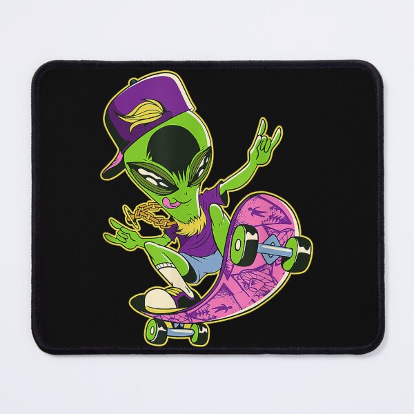 Item preview, Alien Skateboarder Sticker designed and sold by monica45je.