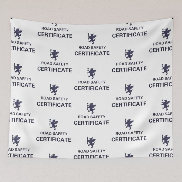 Item preview, Road Safety Certificate designed and sold by circuitsnap.