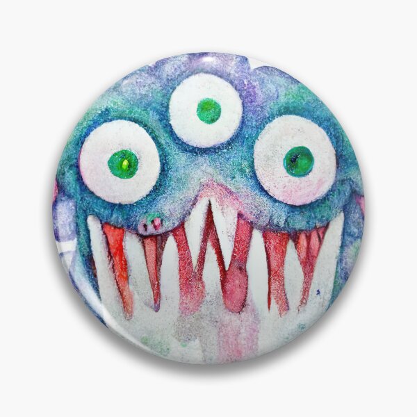 Item preview, Cute Funny Watercolor Happy Monster  designed and sold by pixelista.