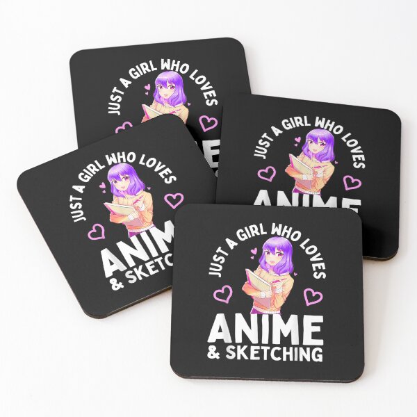 Item preview, Anime and Sketching Just a Girl Who Loves Anime Sketching designed and sold by AgnesGeller.