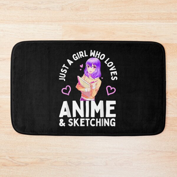 Item preview, Anime and Sketching Just a Girl Who Loves Anime Sketching designed and sold by AgnesGeller.