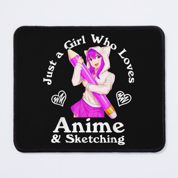 Item preview, Anime and Sketching Just a Girl Who Loves Anime designed and sold by AgnesGeller.
