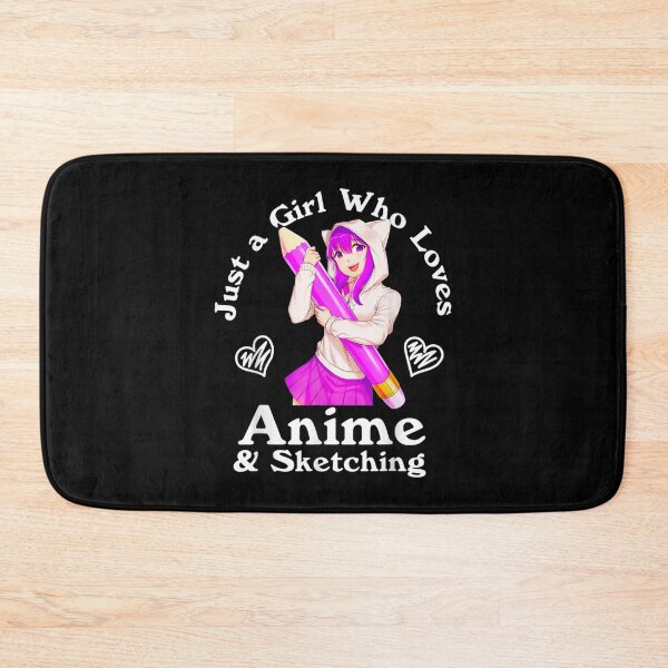 Item preview, Anime and Sketching Just a Girl Who Loves Anime designed and sold by AgnesGeller.