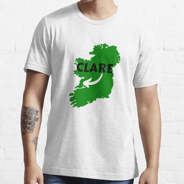 County Clare, Ireland with Irish flag T-Shirt