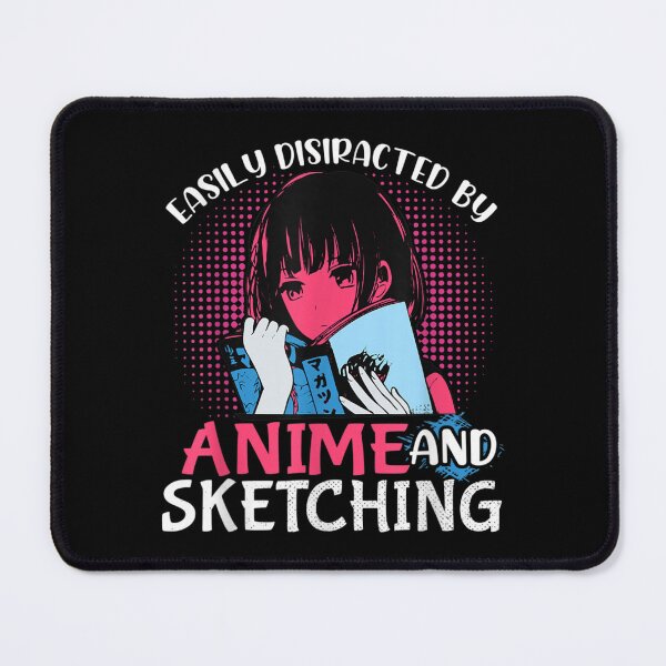 Item preview, Anime and Sketching Nerd Manga Anime Waifu Girl Cosplay designed and sold by AgnesGeller.