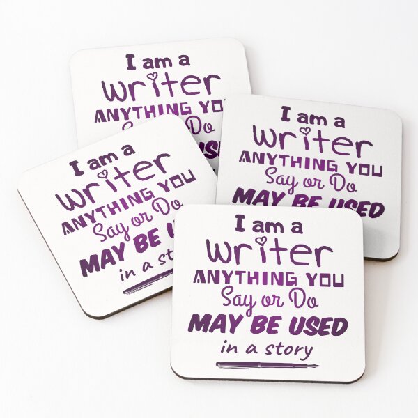 Item preview,  I am a writer ANYTHING YOU  Say or Do  MAY BE USED  in a story funny notebook  designed and sold by cizito.