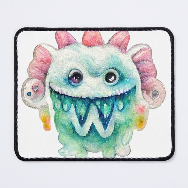 Item preview, Cute Watercolor Funny Monster designed and sold by pixelista.