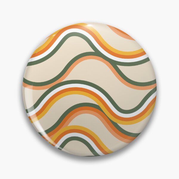 Artikelvorschau, 70er Retro Groovy Waves Muster entworfen und verkauft von TeeBeesDesign.
