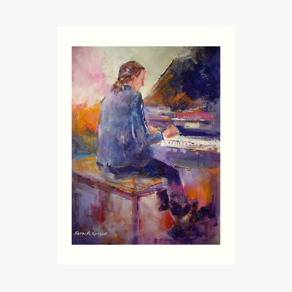 Playing The Piano - Music Art Gallery 9 Art Print