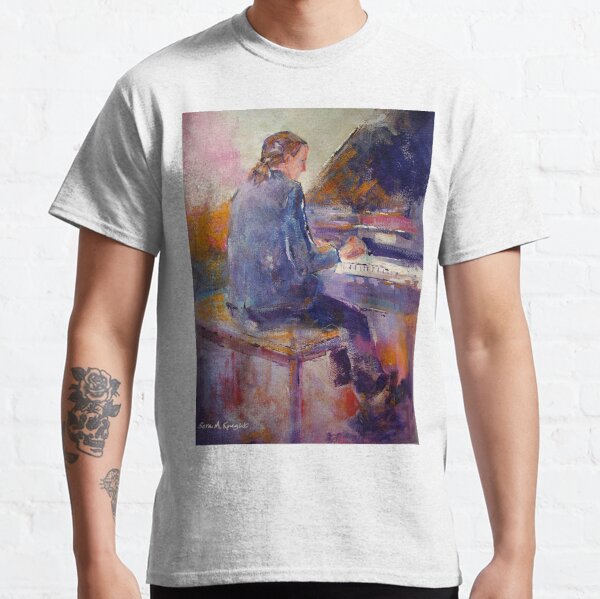Playing The Piano - Music Art Gallery 9 Classic T-Shirt
