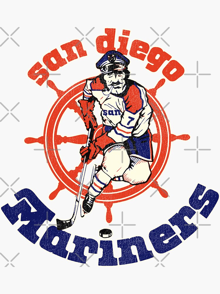 "San Diego Mariners Retro Defunct Ice Hockey" Sticker for Sale by